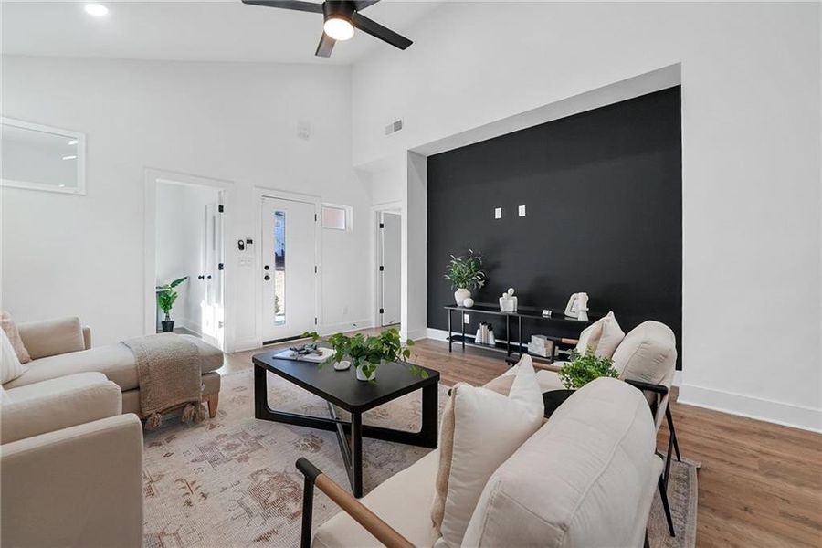 Furnished interior view inside a new home in , Atlanta (Image 6).