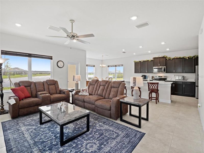 Furnished interior view inside a new home in , Palm Bay (Image 6). Furnished interior view inside a new home in , Palm Bay (Image 6).