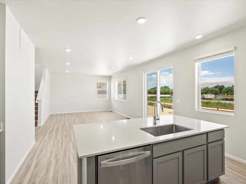 Furnished interior view inside a new home in Poudre Heights: The Lakes Collection, Windsor (Image 10).