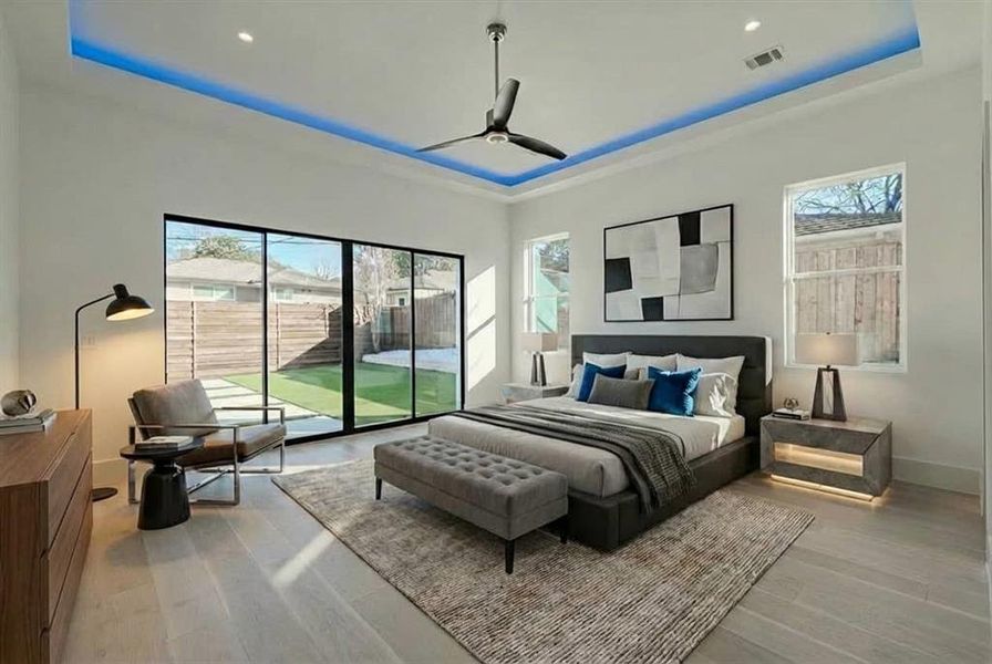 Furnished interior view inside a new home in , Dallas (Image 24).