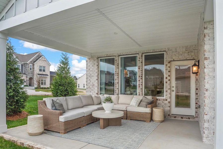 The Kinsley D Outdoor Living Area
