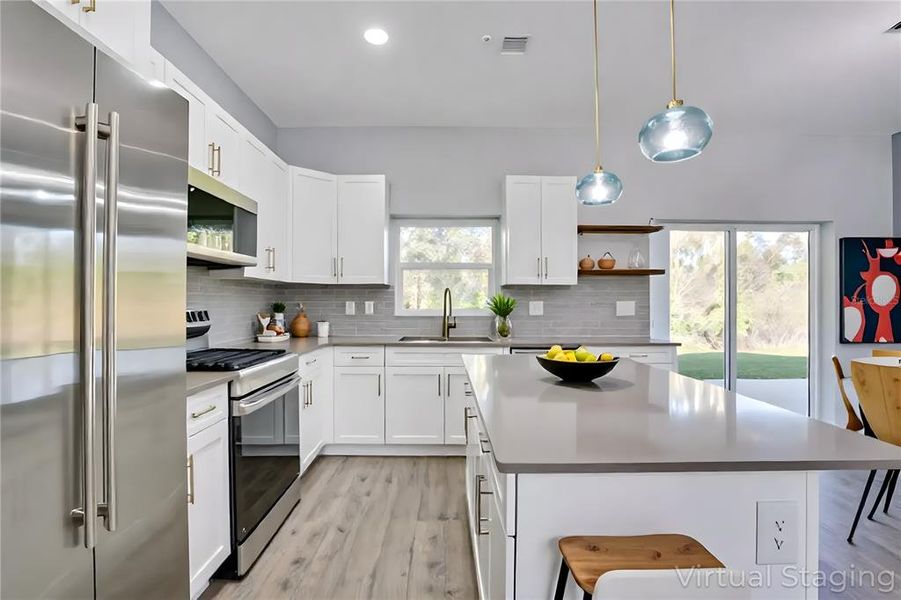 Furnished interior view inside a new home in , Sebring (Image 7). Furnished interior view inside a new home in , Sebring (Image 7).