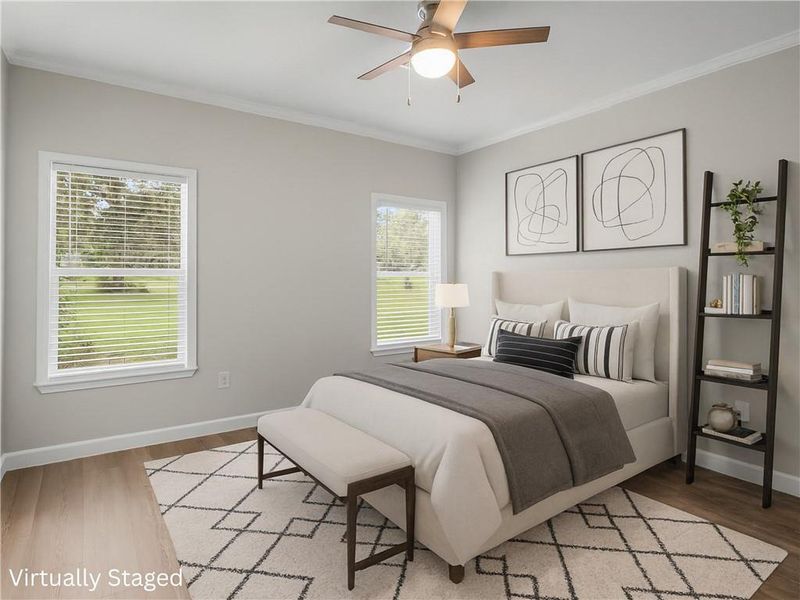Furnished interior view inside a new home in , Ludowici (Image 6).