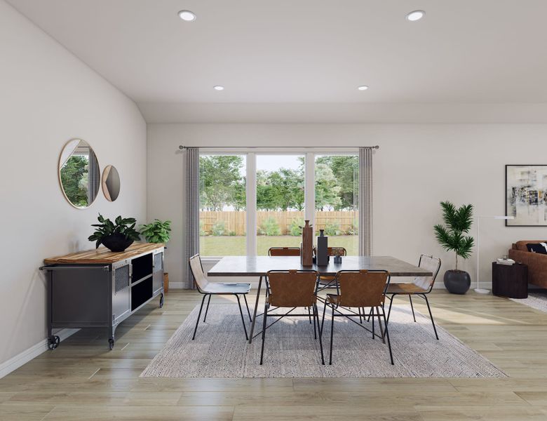 Representative furnished interior of a home built from the Bluebird by Tri Pointe Homes in Oakhill Reserve, Tomball (Image 7).