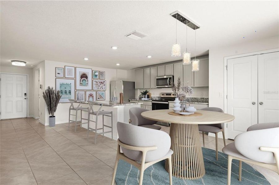 Furnished interior view inside a new home in Abbott Park, Zephyrhills (Image 10).