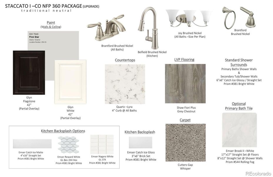 Sample of building materials used in homes in The Aurora Highlands, Aurora (Image 26).