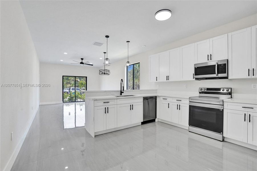 Furnished interior view inside a new home in , Dania Beach (Image 8).