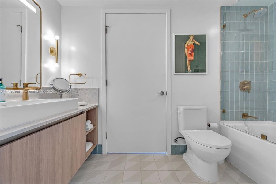 Furnished interior view inside a new home in , Miami (Image 17).