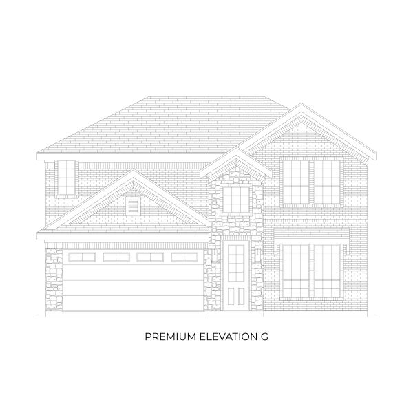 Representative rendering of the exterior for the Reagan Select F by First Texas Homes (Image 14).