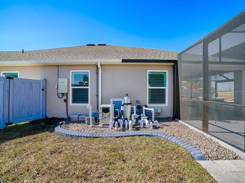 Exterior details and patio area of a home in , The Villages (Image 38). Exterior details and patio area of a home in , The Villages (Image 38).