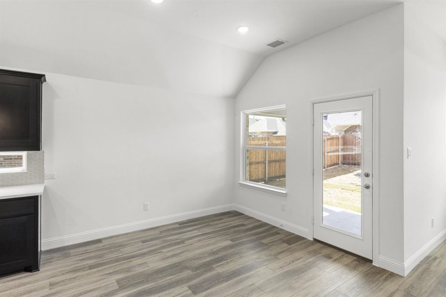 Representative unfurnished interior of a home built from the Frisco by Pacesetter Homes in La Terra at Uptown Celina, Celina (Image 14). Representative unfurnished interior of a home built from the Frisco by Pacesetter Homes in La Terra at Uptown Celina, Celina (Image 14).