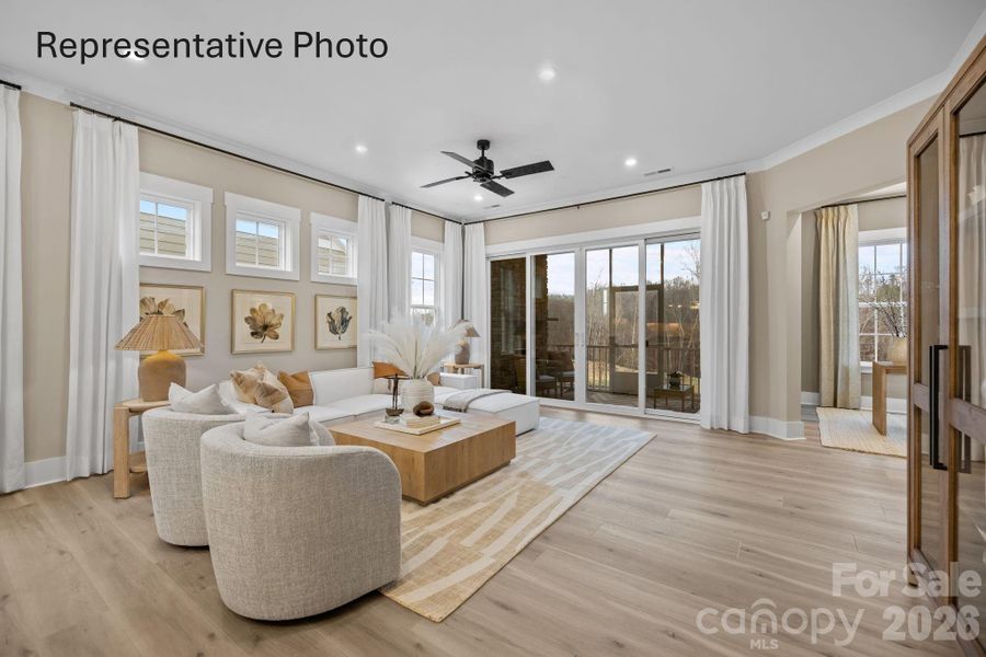 Furnished interior view inside a new home in , Fort Mill (Image 10).