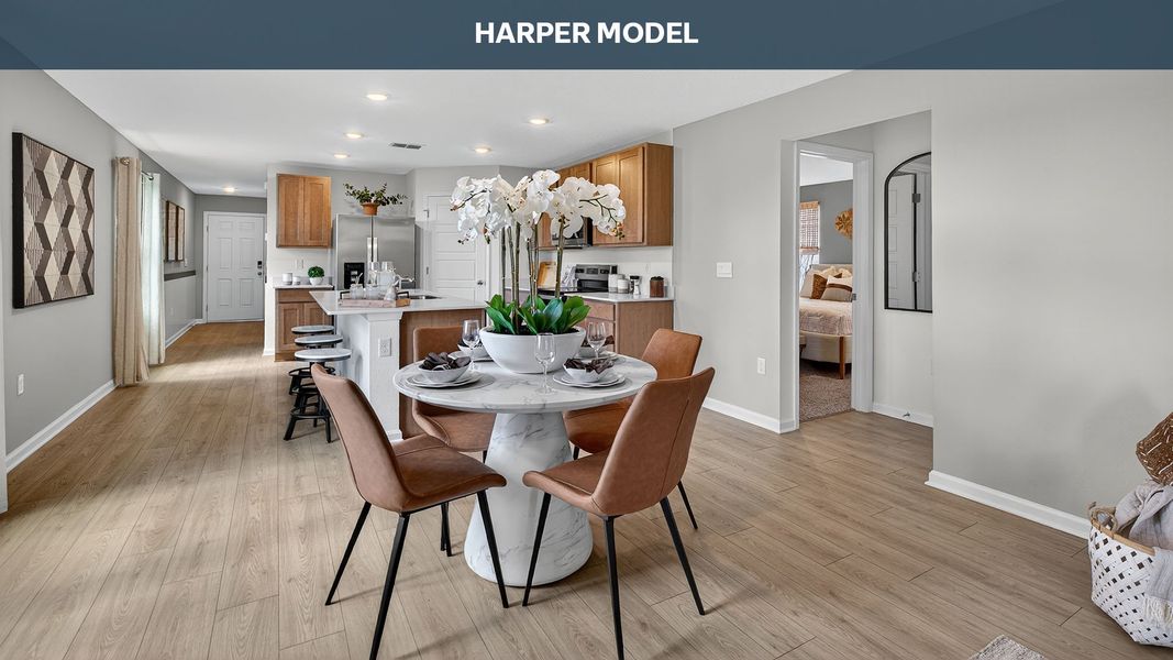 Representative furnished interior of a home built from the Harper by D.R. Horton in Diamond Springs, Jacksonville (Image 10).