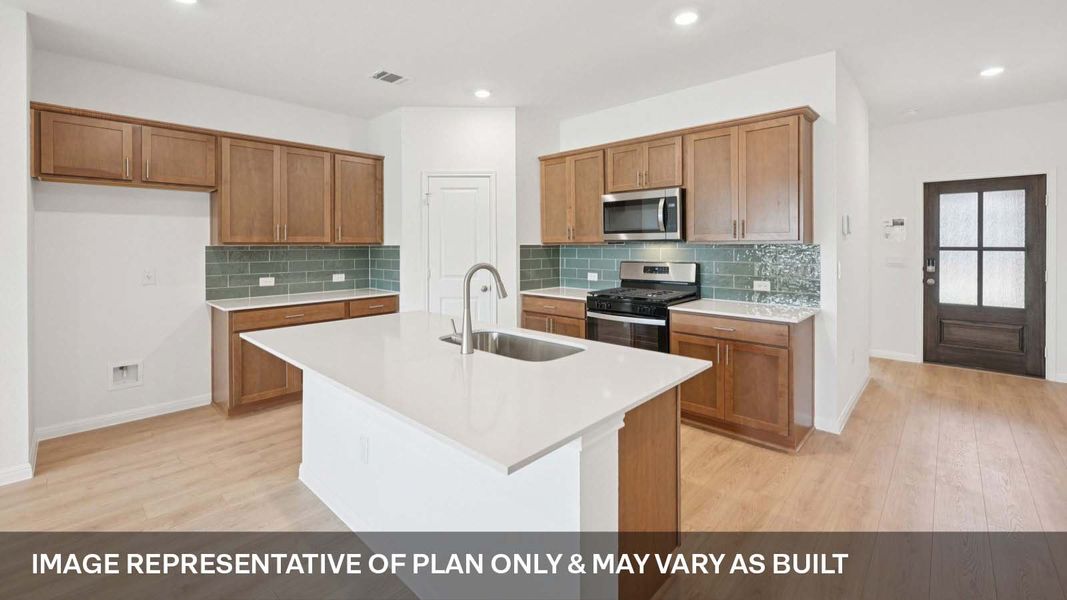Representative furnished interior of a home built from the The Ozark by D.R. Horton in Bar W Ranch, Leander (Image 5).