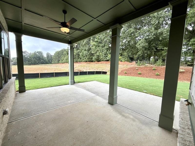 Exterior details and patio area of a home in Livingstone Park, Kennesaw (Image 3). Exterior details and patio area of a home in Livingstone Park, Kennesaw (Image 3).