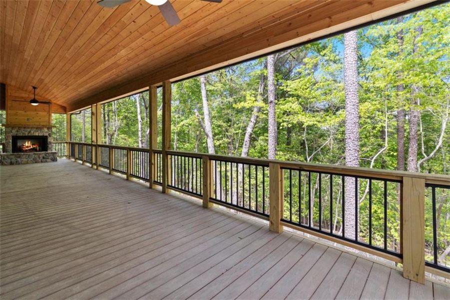 Exterior details and patio area of a home in , Ellijay (Image 26).