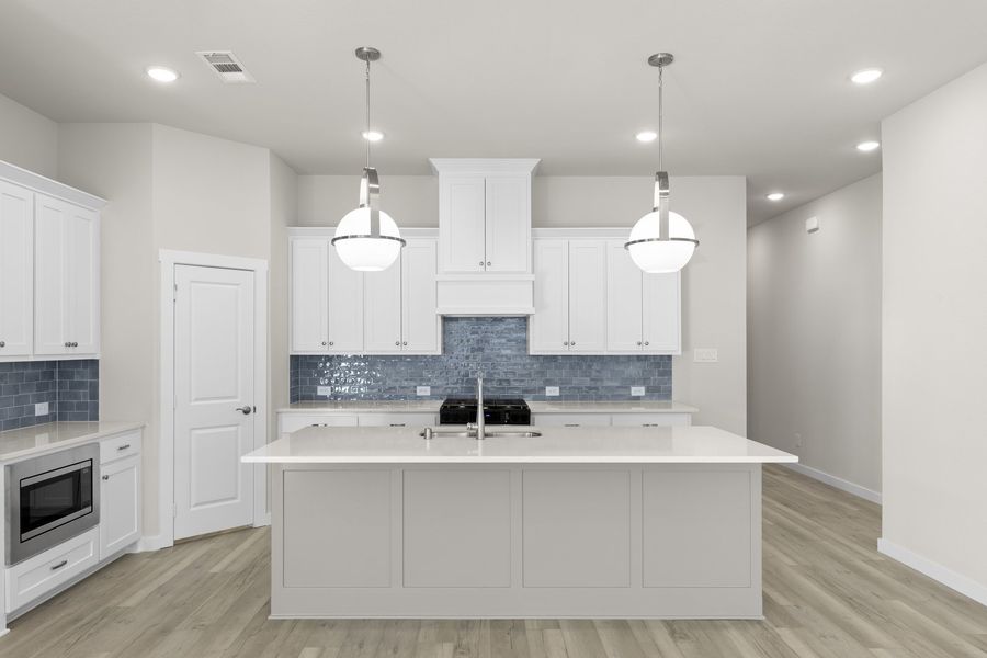 Furnished interior view inside a new home in Willow Grove Single-Family Homes, Melissa (Image 6). Furnished interior view inside a new home in Willow Grove Single-Family Homes, Melissa (Image 6).
