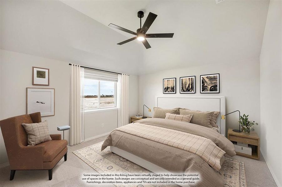 Furnished interior view inside a new home in Meadow Vista 60-65, Anna (Image 15). Furnished interior view inside a new home in Meadow Vista 60-65, Anna (Image 15).