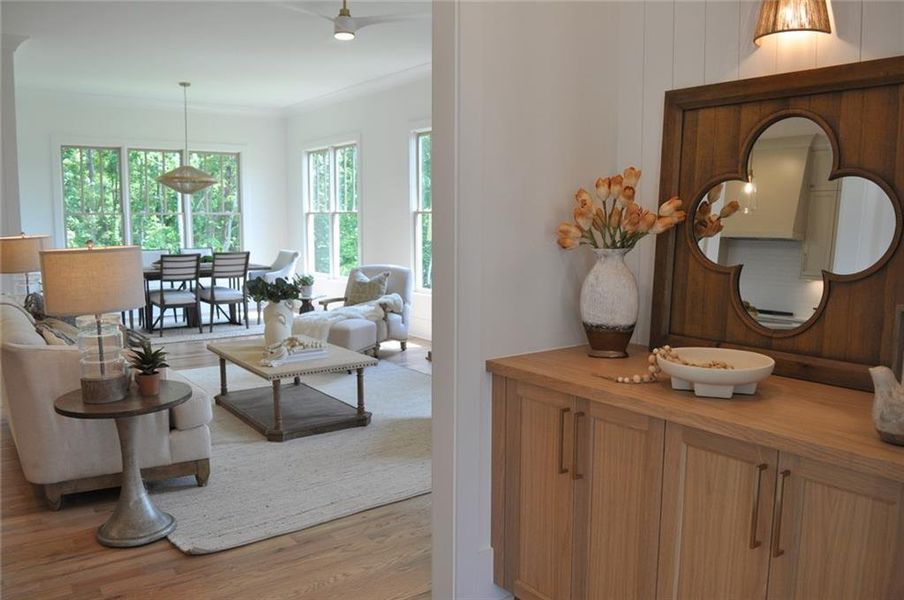 Furnished interior view inside a new home in , Marietta (Image 8).
