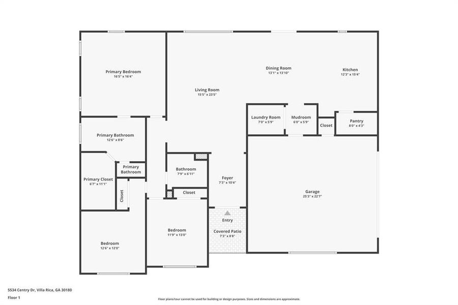 2D floor plan layout of this home in , Villa Rica, GA (Image 3).