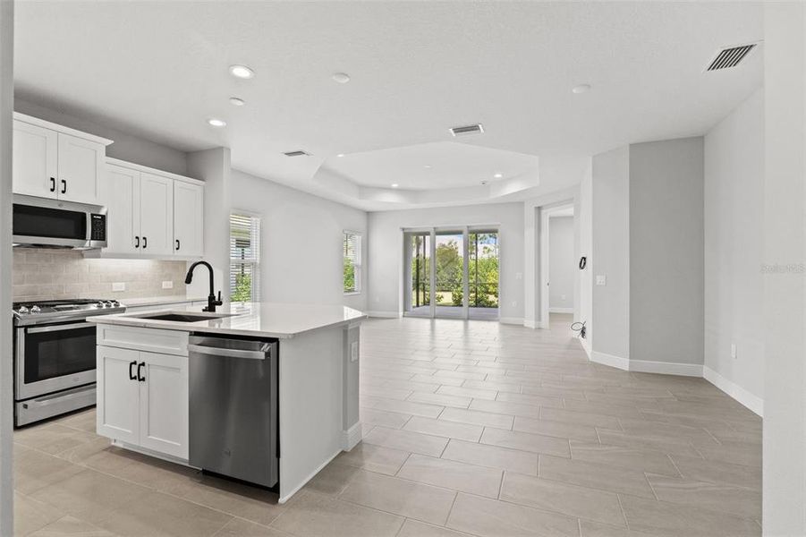 Furnished interior view inside a new home in Wysteria, Venice (Image 19).