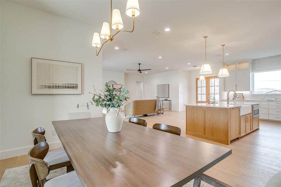 Dining area perfect for entertaining