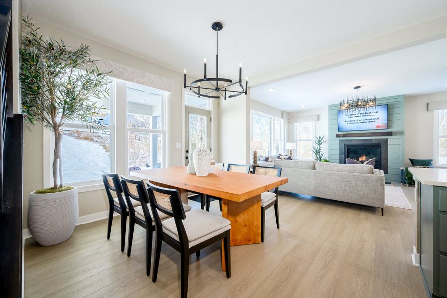Representative furnished interior of a home built from the Wyatt by Fischer Homes in Twin Lakes, Hoschton (Image 10).
