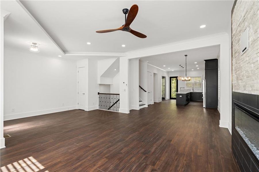 Spacious, unfurnished interior of a new home in , Stockbridge (Image 28).