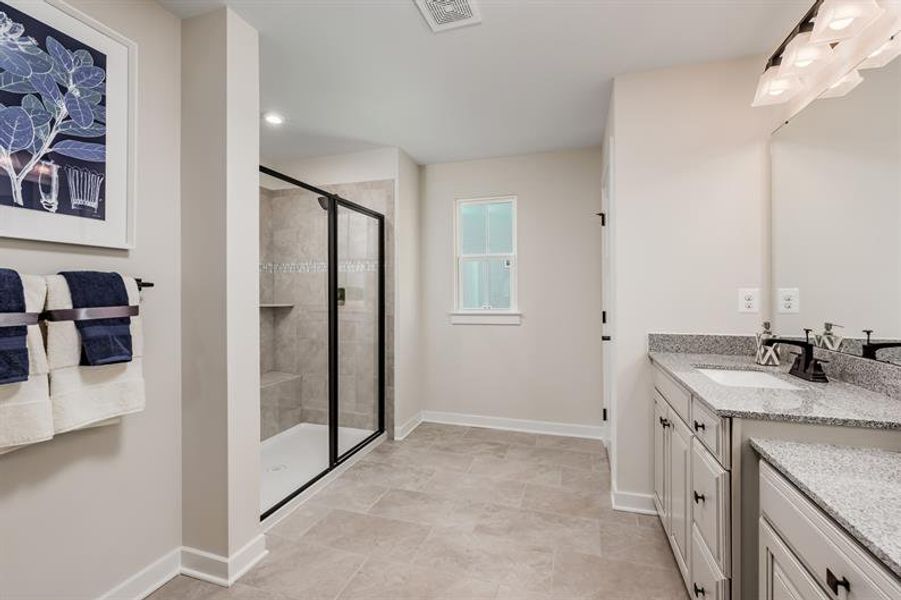 Representative furnished interior of a home built from the York by Ryan Homes in Windsor Estates, Walhalla (Image 14).
