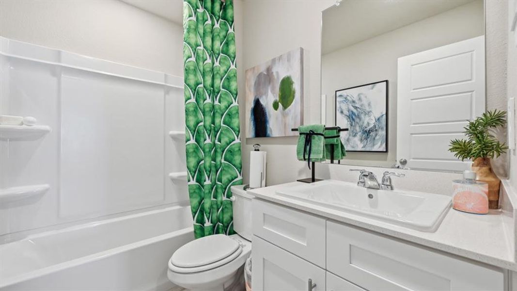 Furnished interior view inside a new home in Lonestar at Liberty Trails, Fort Worth (Image 27).