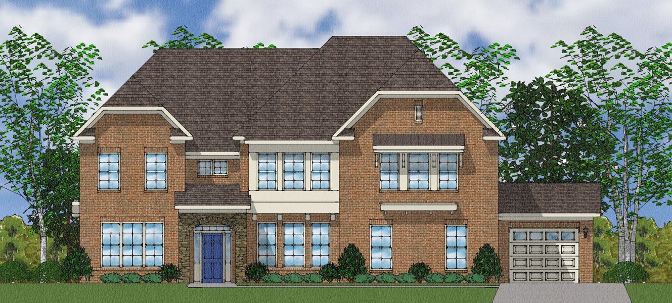 Representative exterior photo of a completed home built from the Rutledge II - Elite Collection by Mungo Homes in Suter Estates, Easley, SC (Image 16).