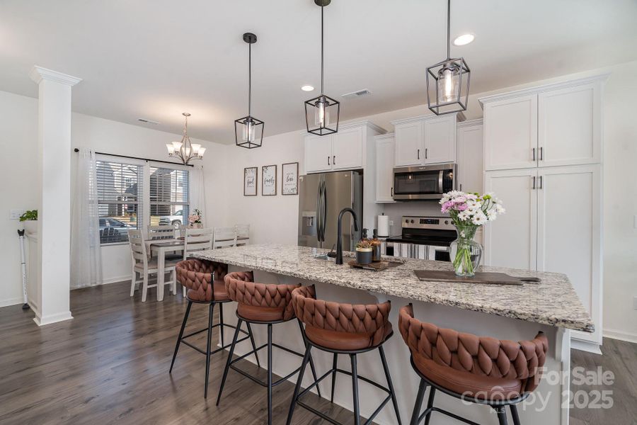 Furnished interior view inside a new home in , York (Image 6).