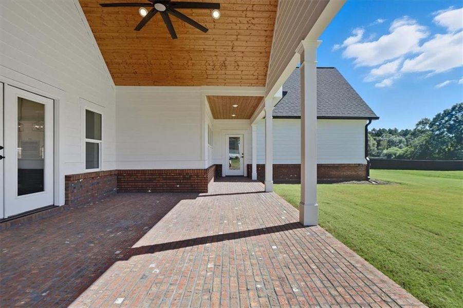 Exterior details and patio area of a home in , Monroe (Image 27). Exterior details and patio area of a home in , Monroe (Image 27).