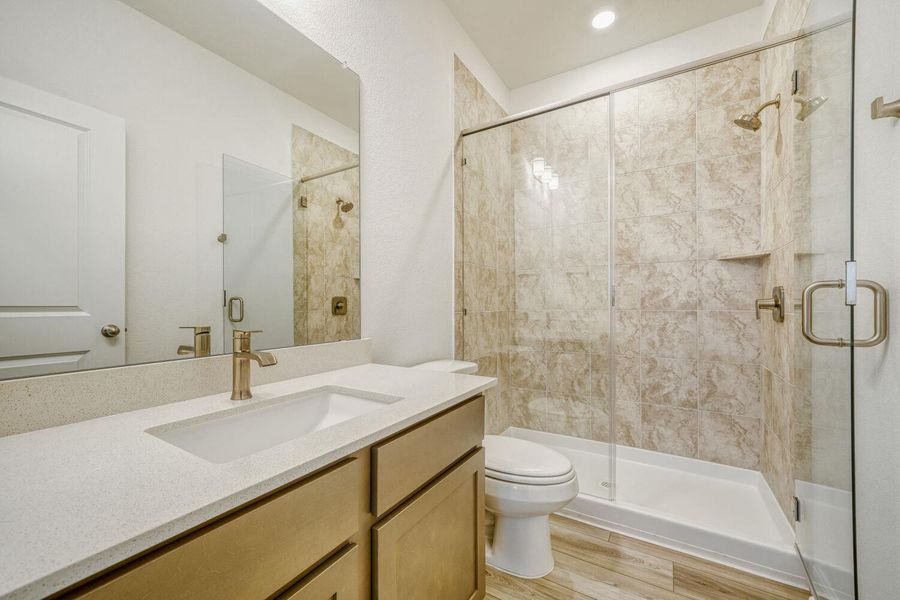 Furnished interior view inside a new home in Lariat, Liberty Hill (Image 3).