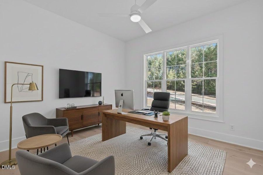 Virtually staged office