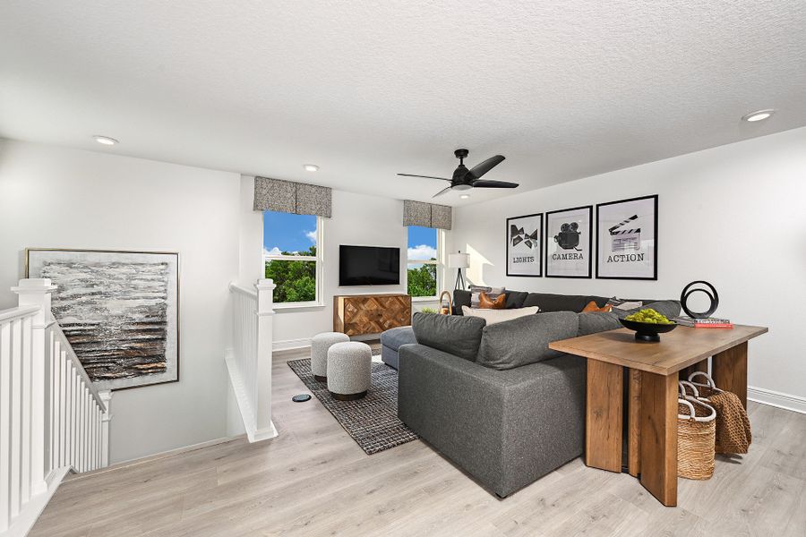 Furnished interior view inside a new home in Estates at Lake Jesup, Sanford (Image 12).