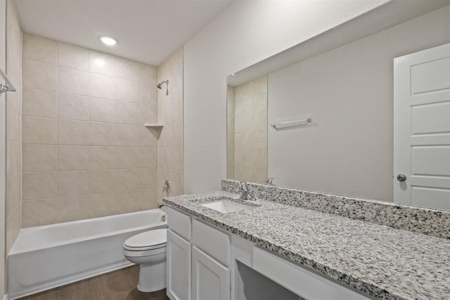 Furnished interior view inside a new home in Burgess Meadows, Cleburne (Image 9). Furnished interior view inside a new home in Burgess Meadows, Cleburne (Image 9).