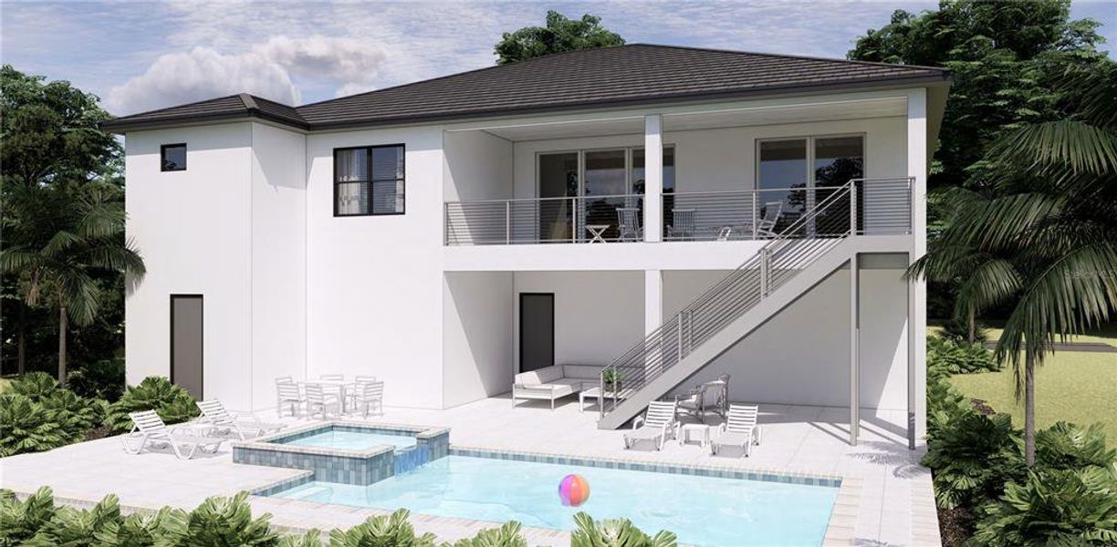 Exterior details and patio area of a home in , Sarasota (Image 4).