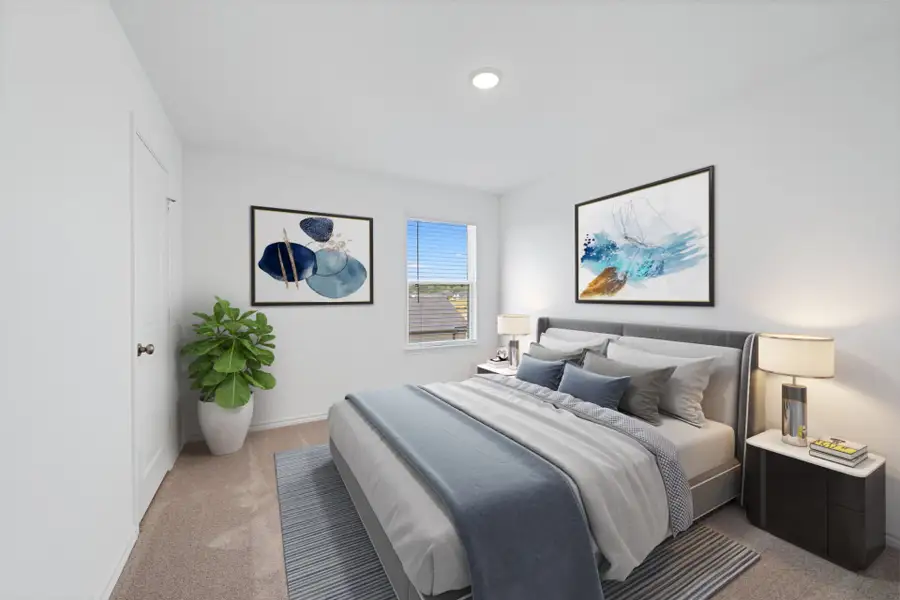 Virtually Staged Secondary Room