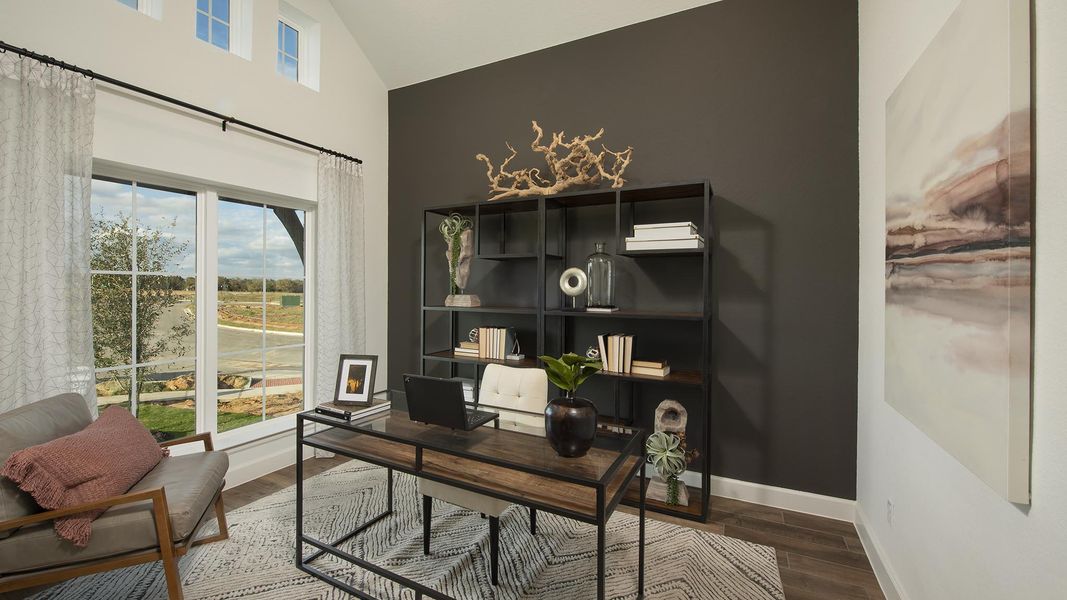 Furnished interior view inside a new home in Briggs Ranch, San Antonio (Image 31).