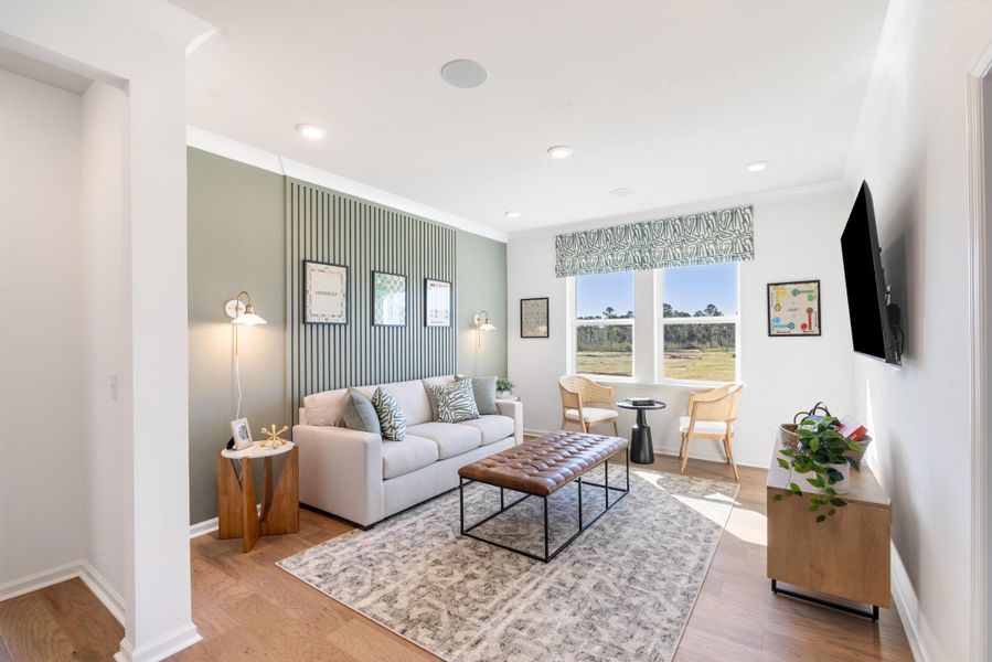 Furnished interior view inside a new home in The Oaks, Goose Creek (Image 37).