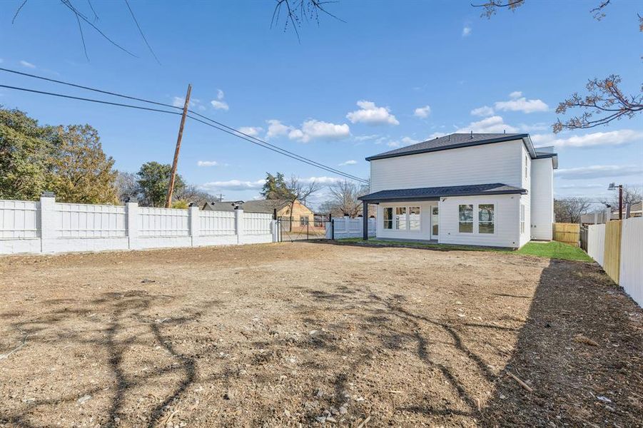 Exterior details and patio area of a home in , Dallas (Image 21). Exterior details and patio area of a home in , Dallas (Image 21).