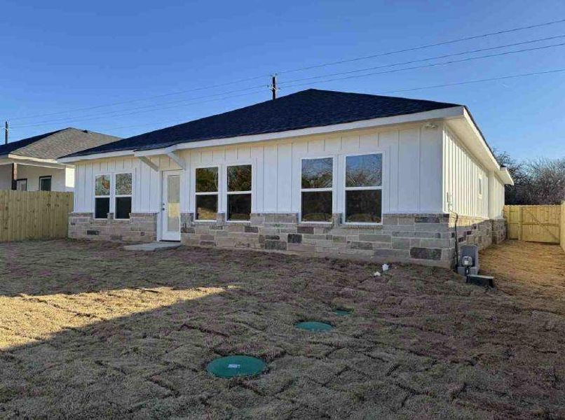 View of back of property