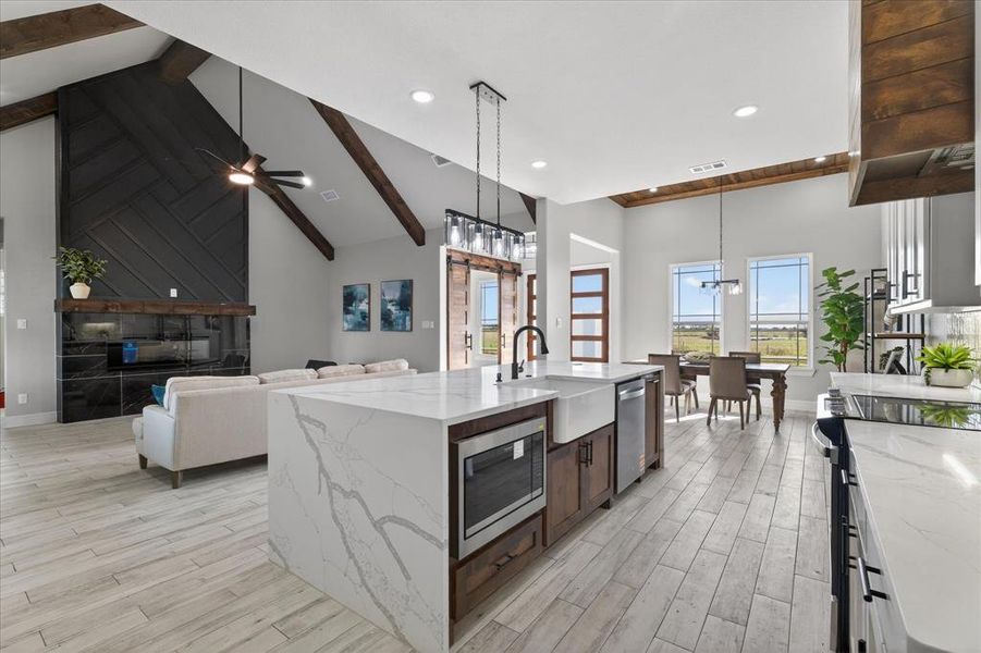 Furnished interior view inside a new home in , Celeste (Image 13).