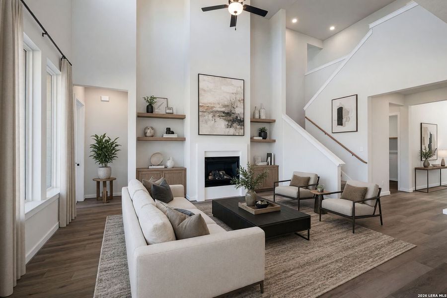 Furnished interior view inside a new home in Meyer Ranch, New Braunfels (Image 9).