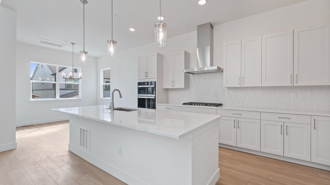Furnished interior view inside a new home in Dillon Pointe - Journey, Broomfield (Image 14).