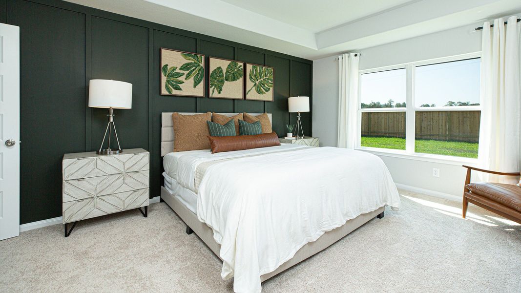 Representative furnished interior of a home built from the The Ravenna by Legend Homes in Granger Pines, Conroe (Image 8).