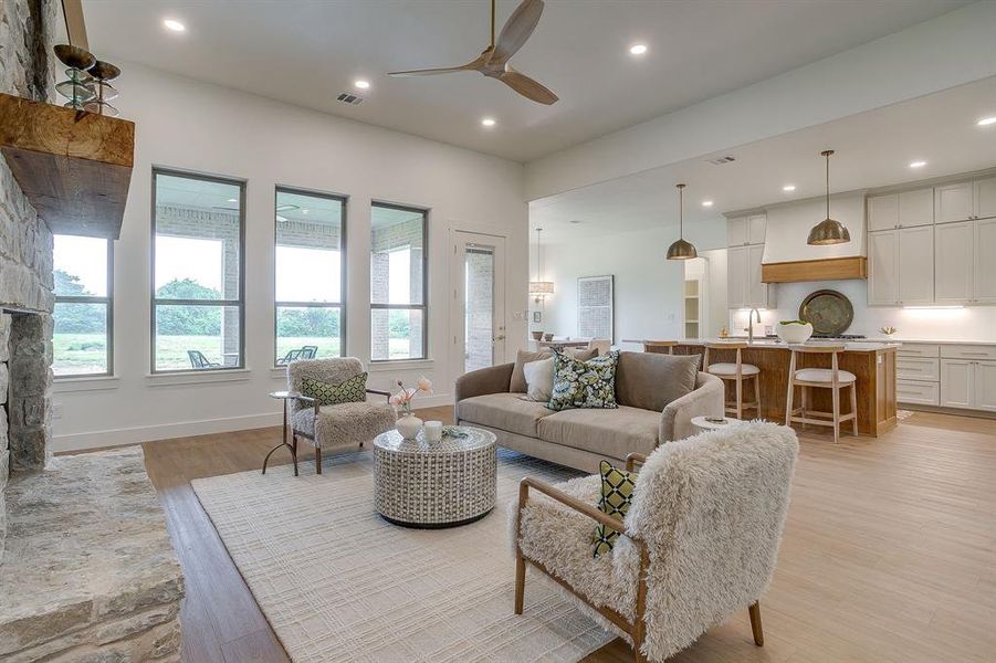 Furnished interior view inside a new home in , Burleson (Image 10).
