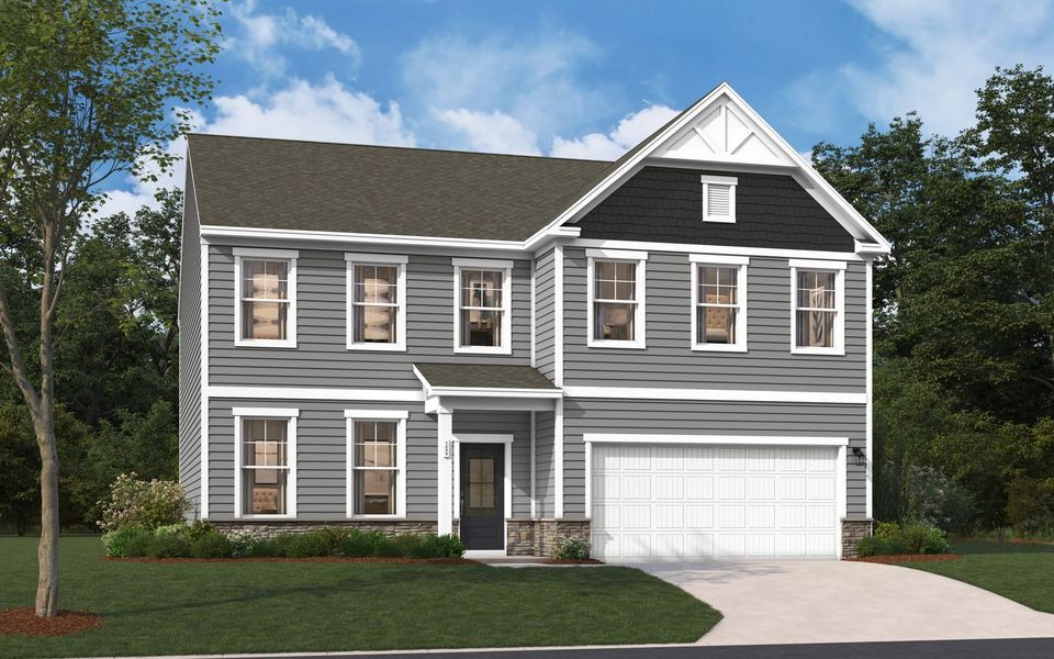 Representative exterior photo of a completed home built from the The Lambert by Stanley Martin Homes in Portrait Hills, Aiken, SC (Image 18).