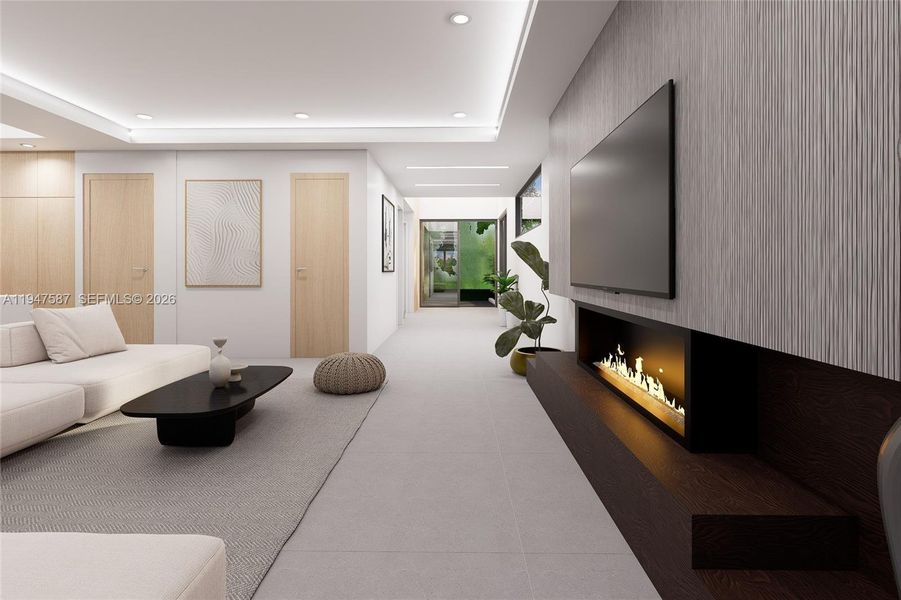 Furnished interior view inside a new home in , Fort Lauderdale (Image 6).